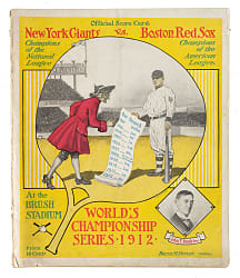 1912 New York Giants (vs. Boston Red Sox) World Series Program