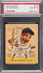 1938 R323 Goudey "Heads-Up" #274 Joe DiMaggio PSA NM-MT 8