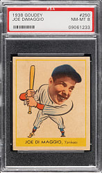 1938 R323 Goudey "Heads-Up" #250 Joe DiMaggio PSA NM-MT 8