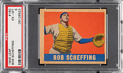1948-1949 Leaf #160 Bob Scheffing Short Print PSA EX-MT 6