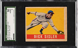 1948-1949 Leaf #143 Dick Sisler Short Print SGC VG/EX 50