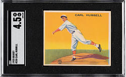 1933 R319 Goudey #230 Carl Hubbell SGC VG/EX+ 4.5