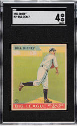 1933 R319 Goudey #19 Bill Dickey SGC VG/EX 4