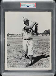 Circa 1950s Jackie Robinson Original Brooklyn Baseball Club Team-Issued Photograph PSA/DNA Type I