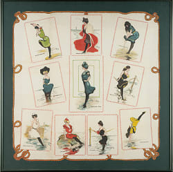 1912 S110 "Hamilton King Girls - Beach Girls" Tobacco Premium Pillowcase
