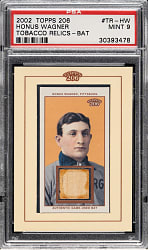 2002 Topps 206 Tobacco Relics #TR-HW Honus Wagner PSA MINT 9