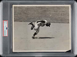 1955 Jackie Robinson Original Charles Hoff N. Y. Daily News Photograph PSA/DNA Type I