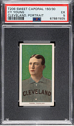 1909-1911 T206 White Border Cy Young Portrait PSA EX 5