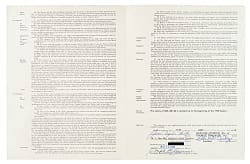 1968 Jim "Catfish" Hunter Signed Oakland Athletics Contract
