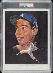 1962 Union Oil Dodgers Premium Pictures Sandy Koufax PSA VG 3