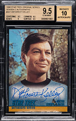 1998 Skybox Star Trek The Original Series Autograph Season Two #A27 Deforest Kelley BGS GEM MINT 9.5 with GEM MINT 10 Signature