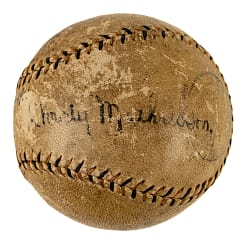 1922 Christy Mathewson and John McGraw Dual-Signed Baseball - JSA