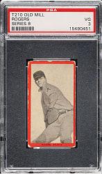 1910 T210 Old Mill Tobacco "Series 8" Brown Rogers PSA VG 3