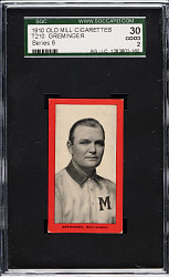 1910 T210 Old Mill Tobacco "Series 8" Ed Greminger SGC GOOD 30
