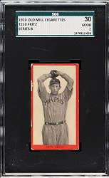 1910 T210 Old Mill Tobacco "Series 8" Charlie Fritz SGC GOOD 30