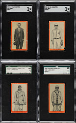 1910 T210 Old Mill Tobacco "Series 3" SGC-Graded Orange Border Collection (5)