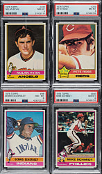 High-Grade 1976 Topps Complete Set (660) Including 13 PSA-Graded Cards