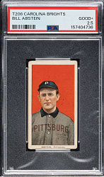 1909-1911 T206 White Border Bill Abstein PSA GOOD+ 2.5 - Carolina Brights Back