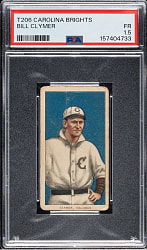 1909-1911 T206 White Border Bill Clymer PSA FAIR 1.5 - Carolina Brights Back