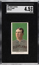 1909-1911 T206 White Border Cy Young Portrait SGC VG/EX+ 4.5