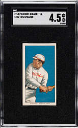 1909-1911 T206 White Border Tris Speaker Rookie SGC VG/EX+ 4.5