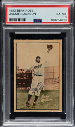 1952 Berk Ross Jackie Robinson PSA EX-MT 6