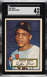 1952 Topps #261 Willie Mays SGC VG/EX 4