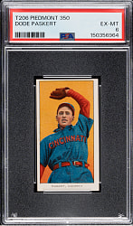 1909-1911 T206 White Border Dode Paskert PSA EX-MT 6