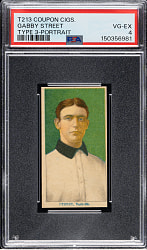 1919 T213 Coupon Cigarettes (Type 3) Gabby Street Portrait PSA VG-EX 4