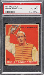 1933 R319 Goudey #1 Benny Bengough PSA VG-EX 4