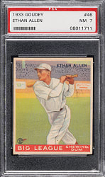 1933 R319 Goudey #46 Ethan Allen PSA NM 7