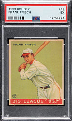 1933 R319 Goudey #49 Frank Frisch PSA EX 5