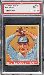 1933 R319 Goudey #74 Eppa Rixey PSA NM 7