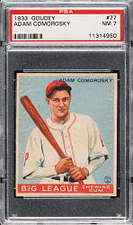 1933 R319 Goudey #77 Adam Comorosky PSA NM 7