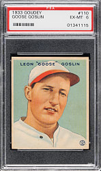 1933 R319 Goudey #110 Goose Goslin PSA EX-MT 6