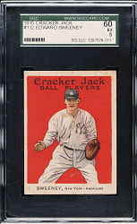 1915 E145 Cracker Jack #112 Edward Sweeney SGC EX 60