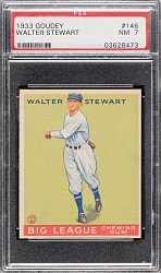 1933 R319 Goudey #146 Walter Stewart PSA NM 7