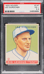 1933 R319 Goudey #147 Leo Durocher PSA EX+ 5.5