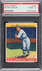 1933 R319 Goudey #168 Goose Goslin PSA EX-MT 6