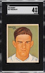 1933 R319 Goudey #127 Mel Ott SGC VG/EX 4