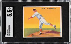 1933 R319 Goudey #230 Carl Hubbell SGC EX+ 5.5