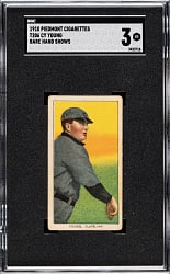 1909-1911 T206 White Border Cy Young Bare Hand Shows SGC VG 3