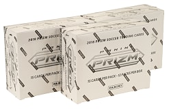 2018-2019 Panini Prizm FIFA World Cup Soccer Factory-Sealed Unopened Fat Pack Jumbo Hobby Box Trio (3 Boxes, 36 Packs)
