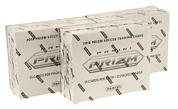 2018-2019 Panini Prizm FIFA World Cup Soccer Factory-Sealed Unopened Fat Pack Jumbo Hobby Box Trio (3 Boxes, 36 Packs)