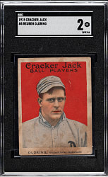 1915 E145 Cracker Jack #8 Reuben Oldring SGC GOOD 2