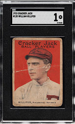 1915 E145 Cracker Jack #135 William Killifer SGC POOR 1