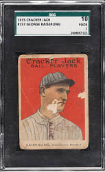 1915 E145 Cracker Jack #157 George Kaiserling SGC POOR 10