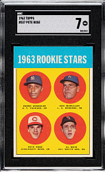 1963 Topps #537 Pete Rose Rookie SGC NM 7