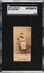 1889 N172 Old Judge Buck West SGC Authentic
