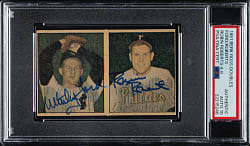 Signed 1951 Berk Ross Panel #4-5/4-8 Whitey Ford and Robin Roberts PSA/DNA GEM MINT 10